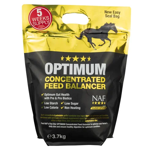 Optimum - بهترین - بالانسر غذایی فشرده پنج ستاره اسب NAF